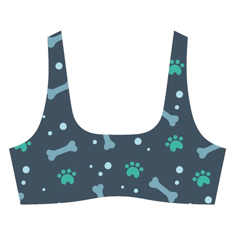Bons Foot Prints Pattern Background Cross Back Hipster Bikini Set from ArtsNow.com Front