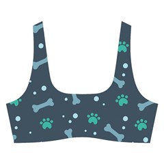 Bons Foot Prints Pattern Background Cross Back Hipster Bikini Set from ArtsNow.com Front