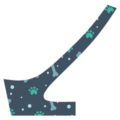 Bons Foot Prints Pattern Background Cross Back Hipster Bikini Set from ArtsNow.com Back Left