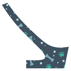 Bons Foot Prints Pattern Background Cross Back Hipster Bikini Set from ArtsNow.com Back Right