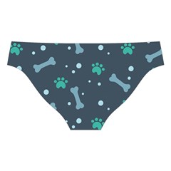Bons Foot Prints Pattern Background Cross Back Hipster Bikini Set from ArtsNow.com Back Under