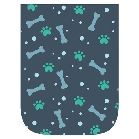 Bons Foot Prints Pattern Background Waist Pouch (Small) from ArtsNow.com Front Pocket