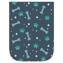 Bons Foot Prints Pattern Background Waist Pouch (Small) from ArtsNow.com Front Pocket