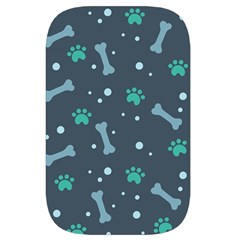 Bons Foot Prints Pattern Background Waist Pouch (Small) from ArtsNow.com Back