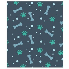 Bons Foot Prints Pattern Background Waist Pouch (Small) from ArtsNow.com Back Strap
