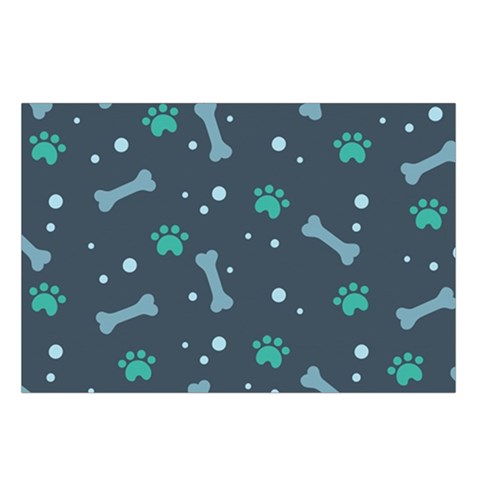 Bons Foot Prints Pattern Background Waist Pouch (Small) from ArtsNow.com Loop