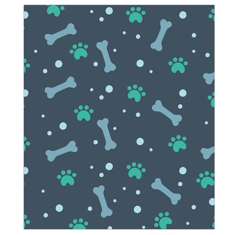 Bons Foot Prints Pattern Background Belt Pouch Bag (Small) from ArtsNow.com Back Strap