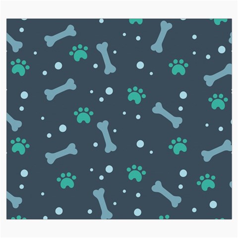 Bons Foot Prints Pattern Background Roll Up Canvas Pencil Holder (S) from ArtsNow.com Front