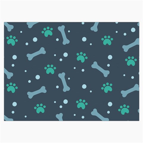 Bons Foot Prints Pattern Background Roll Up Canvas Pencil Holder (M) from ArtsNow.com Front