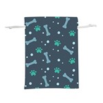 Bons Foot Prints Pattern Background Lightweight Drawstring Pouch (L)