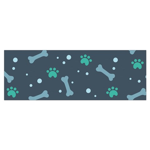 Bons Foot Prints Pattern Background Wristlet Pouch Bag (Small) from ArtsNow.com Bottom