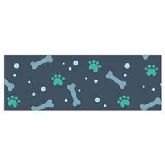 Bons Foot Prints Pattern Background Wristlet Pouch Bag (Small) from ArtsNow.com Bottom