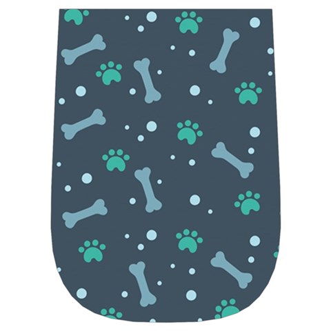 Bons Foot Prints Pattern Background Wristlet Pouch Bag (Small) from ArtsNow.com Left Side