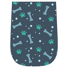 Bons Foot Prints Pattern Background Wristlet Pouch Bag (Small) from ArtsNow.com Left Side