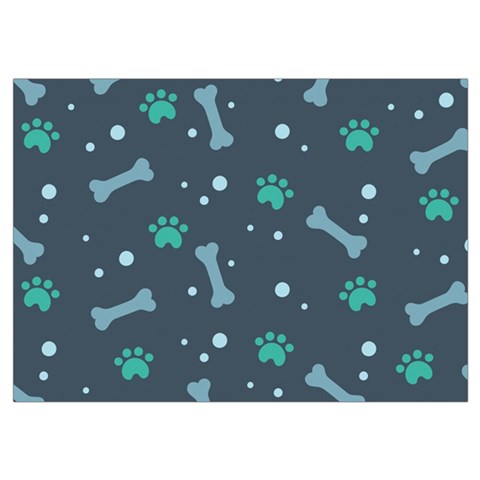 Bons Foot Prints Pattern Background Wristlet Pouch Bag (Small) from ArtsNow.com Belt Loop