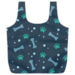 Bons Foot Prints Pattern Background Full Print Recycle Bag (XXXL)