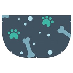 Bons Foot Prints Pattern Background Make Up Case (Medium) from ArtsNow.com Side Right