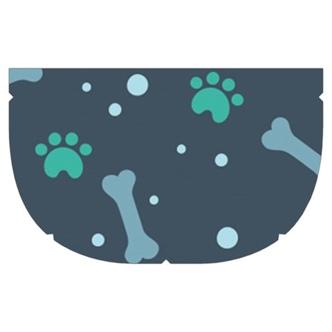 Bons Foot Prints Pattern Background Make Up Case (Medium) from ArtsNow.com Side Left