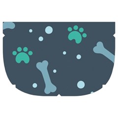 Bons Foot Prints Pattern Background Make Up Case (Large) from ArtsNow.com Side Left