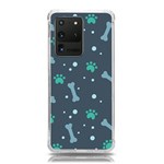 Bons Foot Prints Pattern Background Samsung Galaxy S20 Ultra 6.9 Inch TPU UV Case
