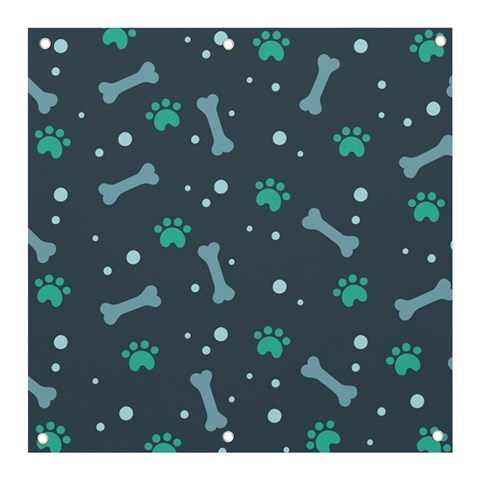 Bons Foot Prints Pattern Background Banner and Sign 3  x 3  from ArtsNow.com Front
