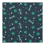 Bons Foot Prints Pattern Background Banner and Sign 3  x 3 