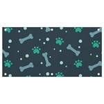Bons Foot Prints Pattern Background Banner and Sign 4  x 2 