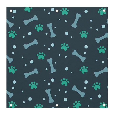 Bons Foot Prints Pattern Background Banner and Sign 4  x 4  from ArtsNow.com Front