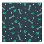 Bons Foot Prints Pattern Background Banner and Sign 4  x 4 