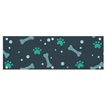 Bons Foot Prints Pattern Background Banner and Sign 6  x 2 