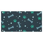Bons Foot Prints Pattern Background Banner and Sign 6  x 3 