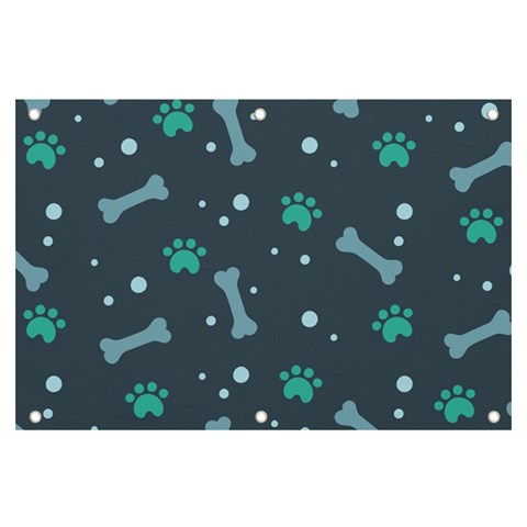 Bons Foot Prints Pattern Background Banner and Sign 6  x 4  from ArtsNow.com Front