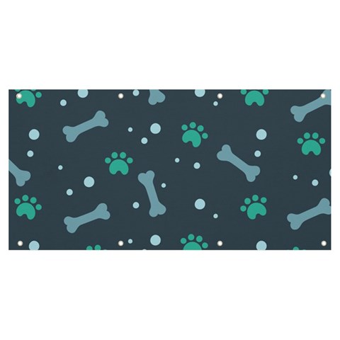 Bons Foot Prints Pattern Background Banner and Sign 8  x 4  from ArtsNow.com Front