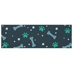 Bons Foot Prints Pattern Background Banner and Sign 9  x 3 