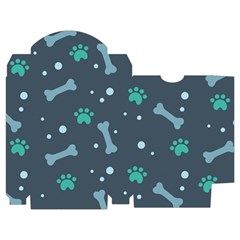 Bons Foot Prints Pattern Background Playing Cards Single Design (Rectangle) with Custom Box from ArtsNow.com Poker Box
