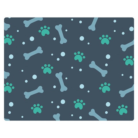 Bons Foot Prints Pattern Background Premium Plush Fleece Blanket (Medium) from ArtsNow.com 60 x50  Blanket Front