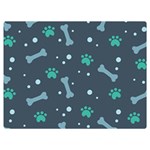 Bons Foot Prints Pattern Background Premium Plush Fleece Blanket (Extra Small)