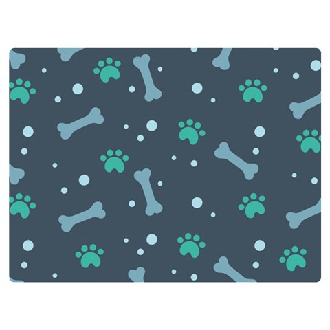 Bons Foot Prints Pattern Background Two Sides Premium Plush Fleece Blanket (Extra Small) from ArtsNow.com 40 x30  Blanket Front