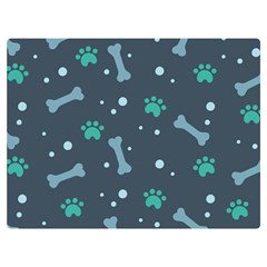 Bons Foot Prints Pattern Background Two Sides Premium Plush Fleece Blanket (Extra Small) from ArtsNow.com 40 x30  Blanket Back