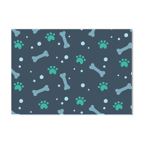 Bons Foot Prints Pattern Background Crystal Sticker (A4) from ArtsNow.com Front