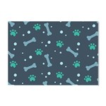 Bons Foot Prints Pattern Background Crystal Sticker (A4)