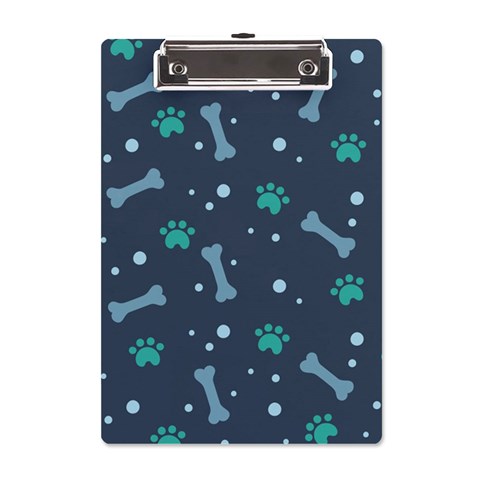Bons Foot Prints Pattern Background A5 Acrylic Clipboard from ArtsNow.com Front
