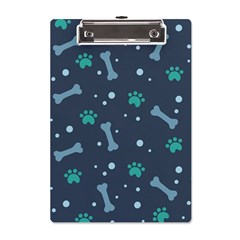 Bons Foot Prints Pattern Background A5 Acrylic Clipboard from ArtsNow.com Front