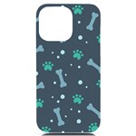 Bons Foot Prints Pattern Background iPhone 14 Pro Max Black UV Print Case