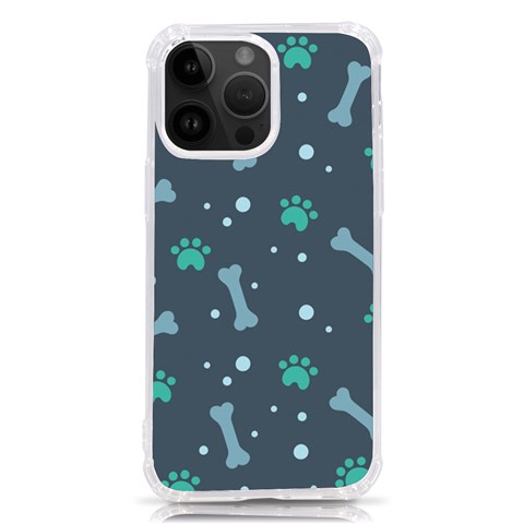Bons Foot Prints Pattern Background iPhone 14 Pro Max TPU UV Print Case from ArtsNow.com Front