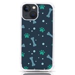 Bons Foot Prints Pattern Background iPhone 13 mini TPU UV Print Case