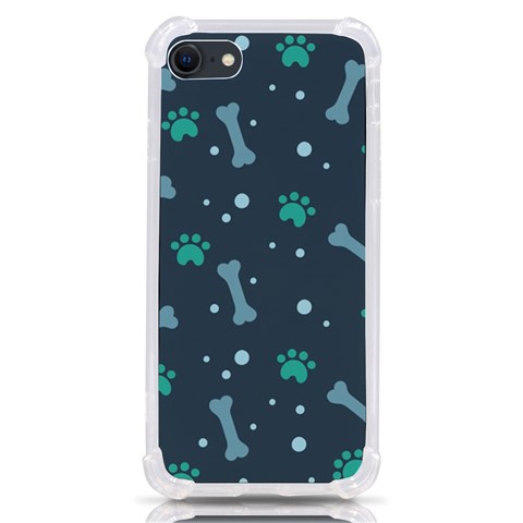Bons Foot Prints Pattern Background iPhone SE from ArtsNow.com Front