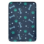 Bons Foot Prints Pattern Background Rectangular Glass Fridge Magnet (4 pack)