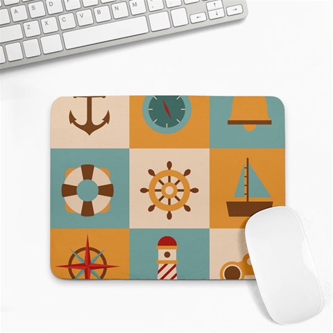 Nautical Elements Collection Small Mousepad from ArtsNow.com Front