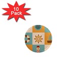 Nautical Elements Collection 1  Mini Magnet (10 pack) 